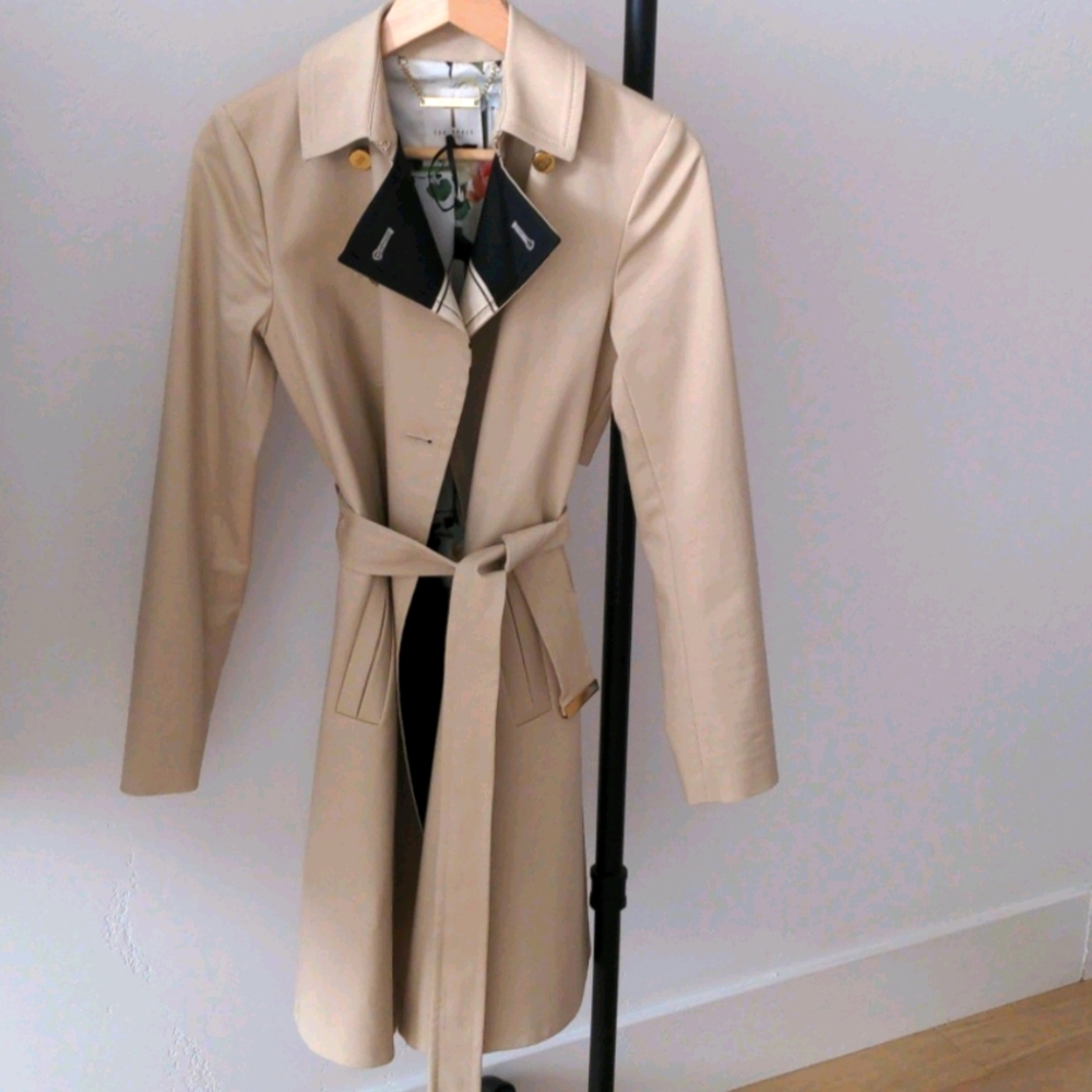 Ted baker London mid length trench coat